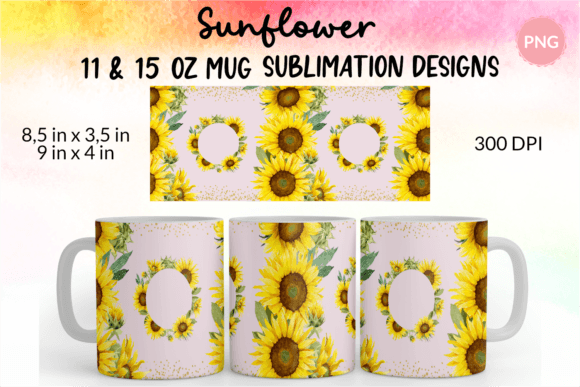 Download Sunflower Mug Sublimation Design PNG - Premium Resources