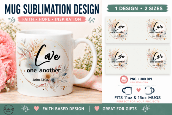 Download Christian Coffee Mug Wrap, Inspirational - Mug wrap Collection