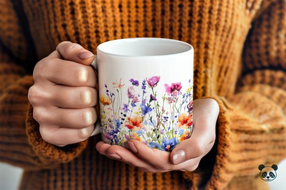 Download Wildflowers Meadow Mug Wrap - Mug wrap Collection
