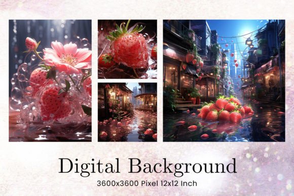 Download Strawberry Fruit Background Illustration - Background Collection