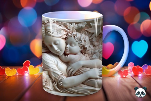 Download Mother and Baby 3D Mug Wrap Sublimation - Mug wrap Collection