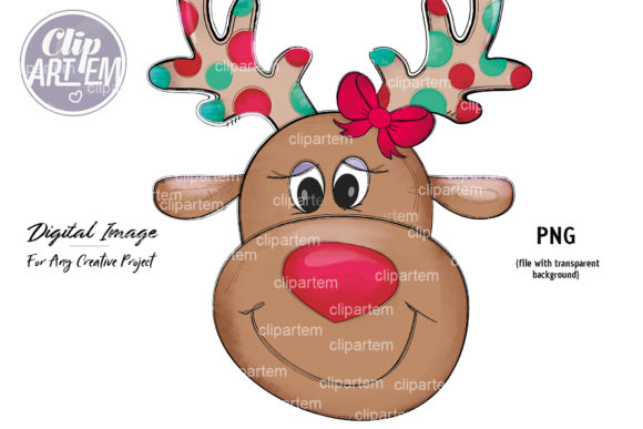 Download Girl Reindeer Christmas Clip Art Image - Clip art Collection