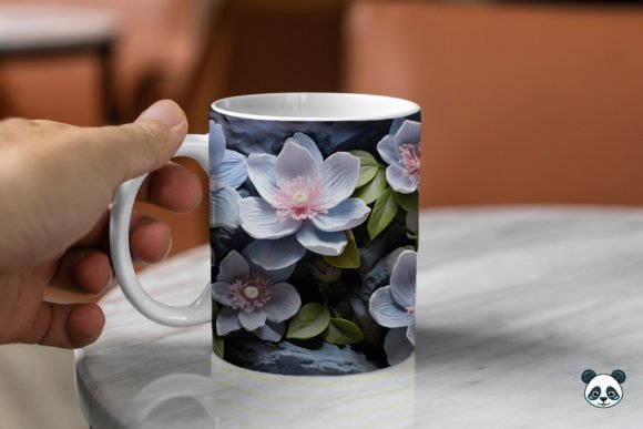Download 3D Lenten Rose Mug Wrap Sublimation 1 - Mug wrap Collection