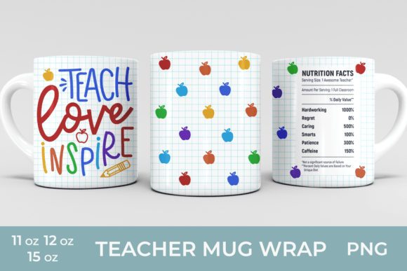 Download Teacher Sublimation Mug Wrap 11 Oz 15 Oz - Mug wrap Collection
