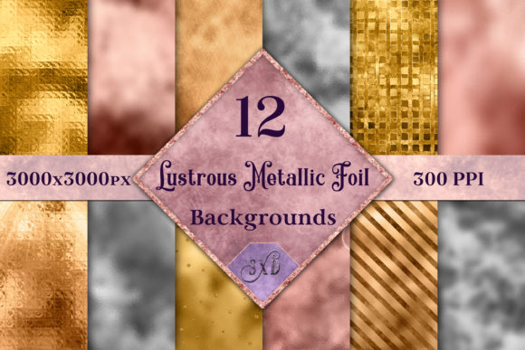 Download Lustrous Metallic Foil Backgrounds - Background Collection