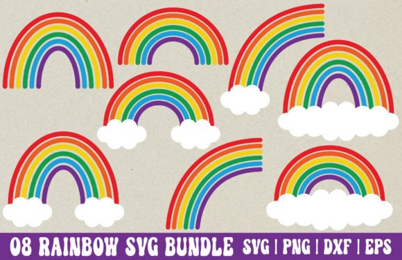 Download Rainbow SVG Bundle - Rainbow PNG - Rainbow png Collection