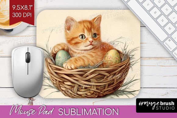 Download Retro Easter Mouse Pad PNG Sublimation - Easter mouse pad Collection